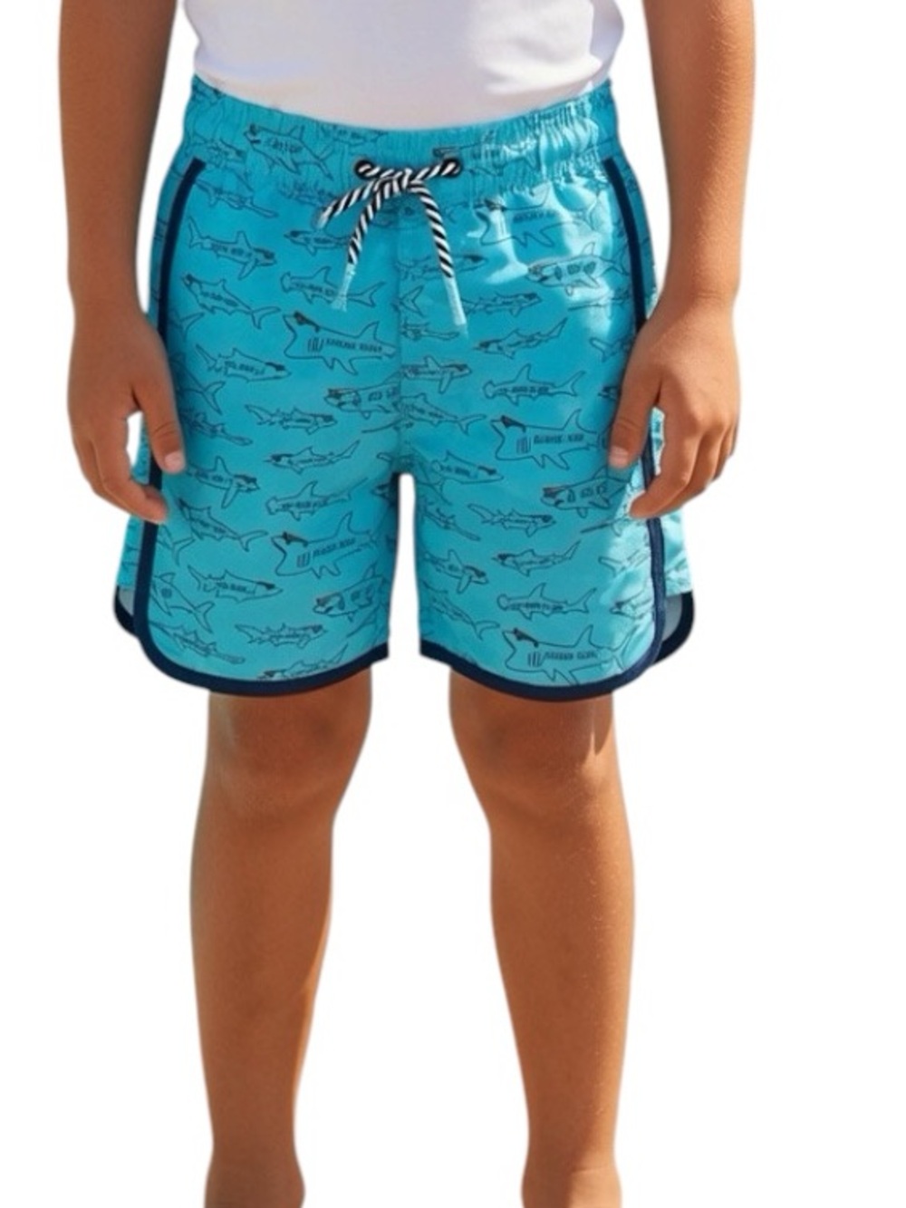 ANDY & EVAN: NWT Shark Swim Trunks - Size 6Y